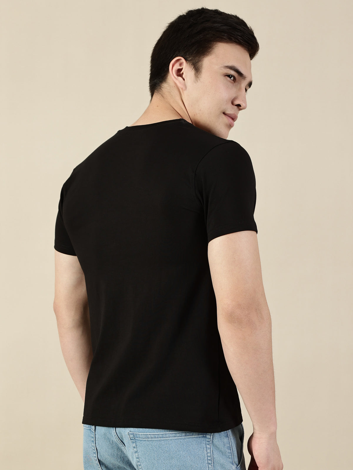 Printed Black T-Shirt