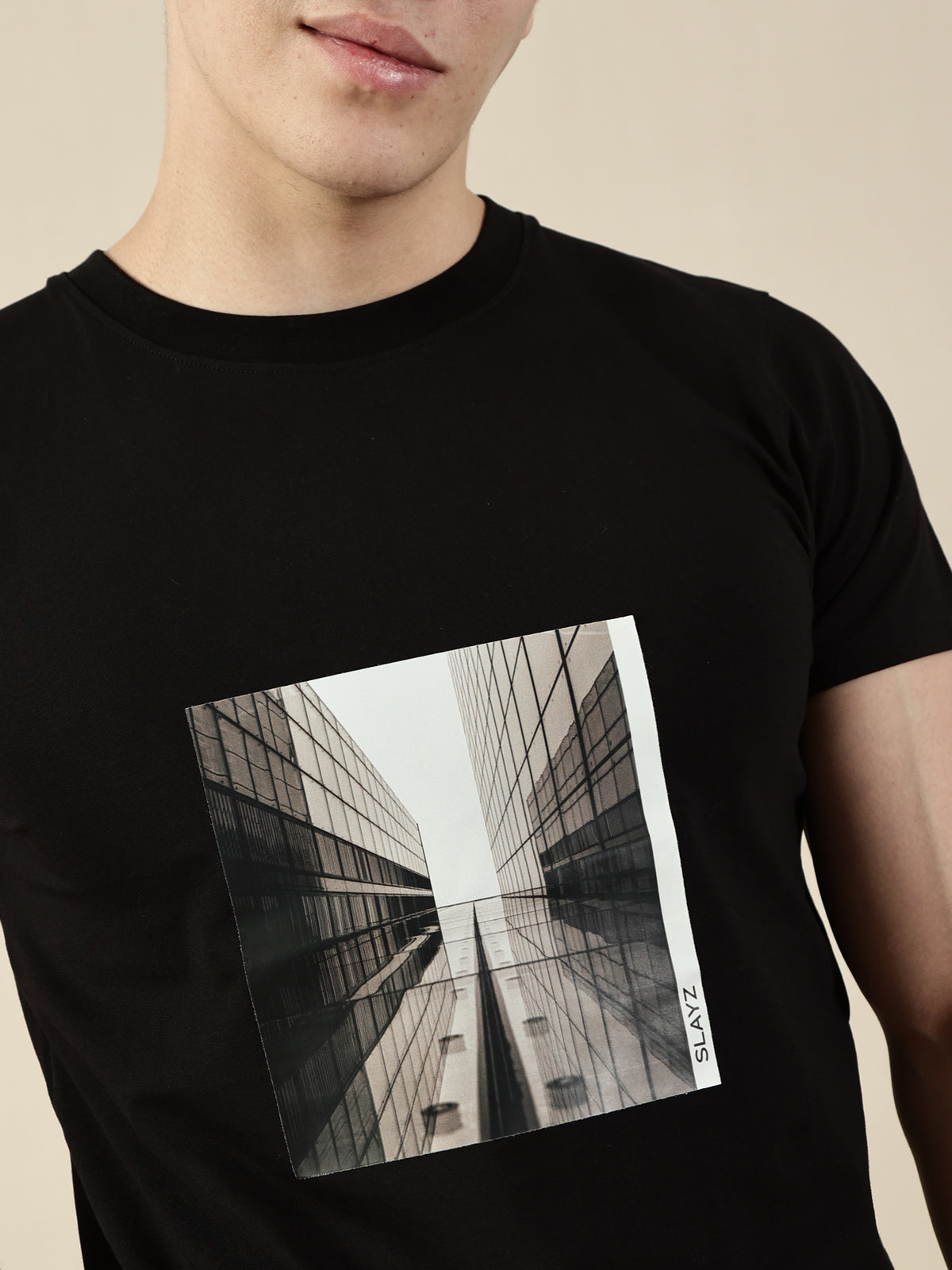 Printed Black T-Shirt